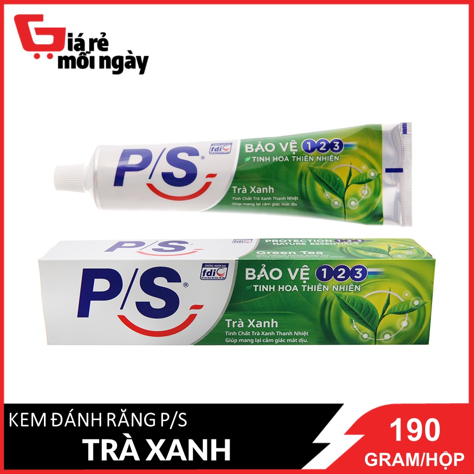 Kem đánh răng P/S 123 Trà xanh 190g