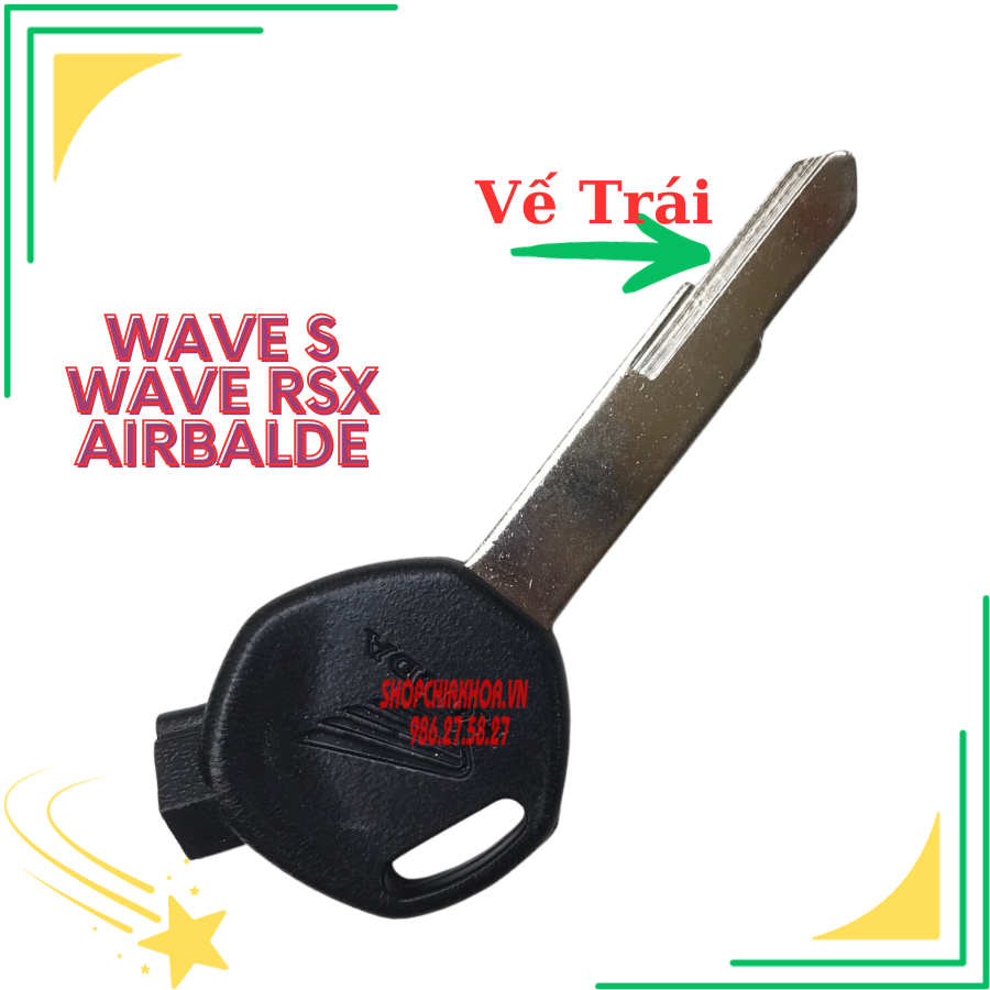 Chìa khóa từ 5 bi xe wave s, rsx, airblade( có bi từ đi kèm)