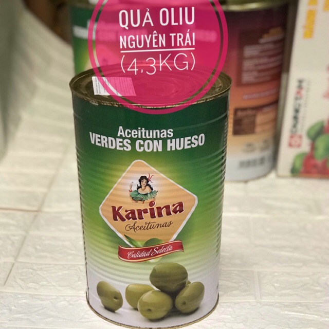 Quả oliu xanh nguyên trái 4.3kg - quả oliu nk tây ban nha