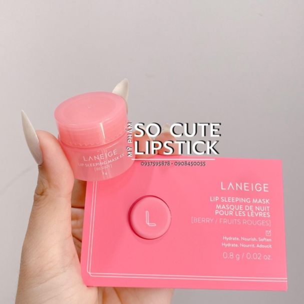Sample mặt nạ ngủ cho môi lanei lip sleeping mask 0.8g