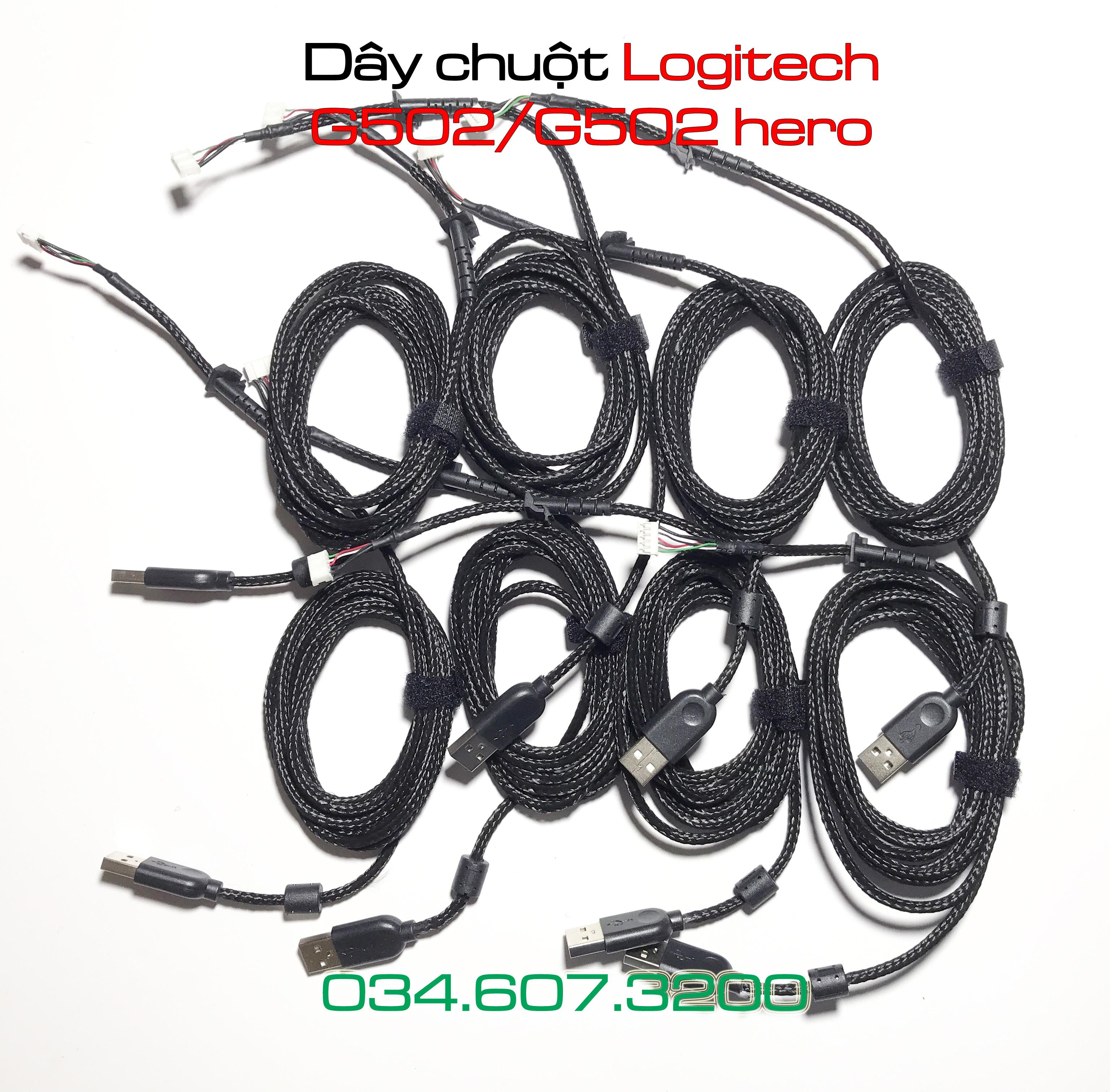 Dây chuột bọc dù Logitech G502 (dù siêu mềm)