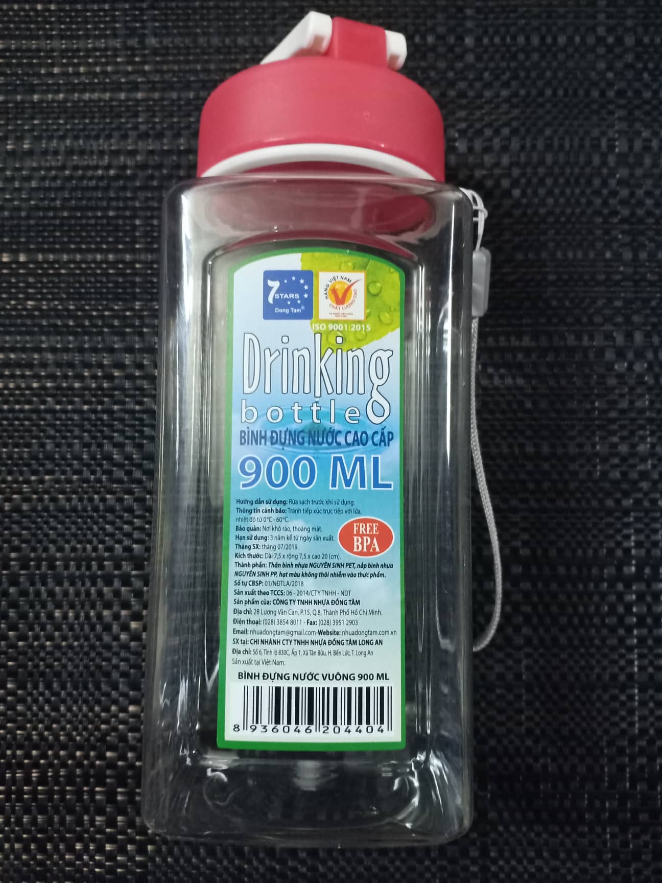 [HCM]Bình nước nhựa PP cao cấp 900ml