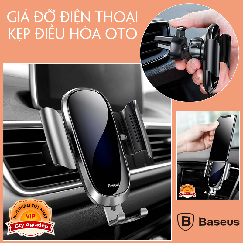 Giá đỡ điện thoại Kẹp Điều Hòa (xe hơi oto) - BASEUS Kiểu 2 (0002)