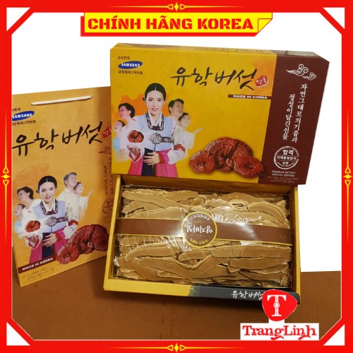 Korean Thai lucidum infusion box VIP gift box 1kg-Thai mushroom for hepatitis detox, body purification-tranglinh