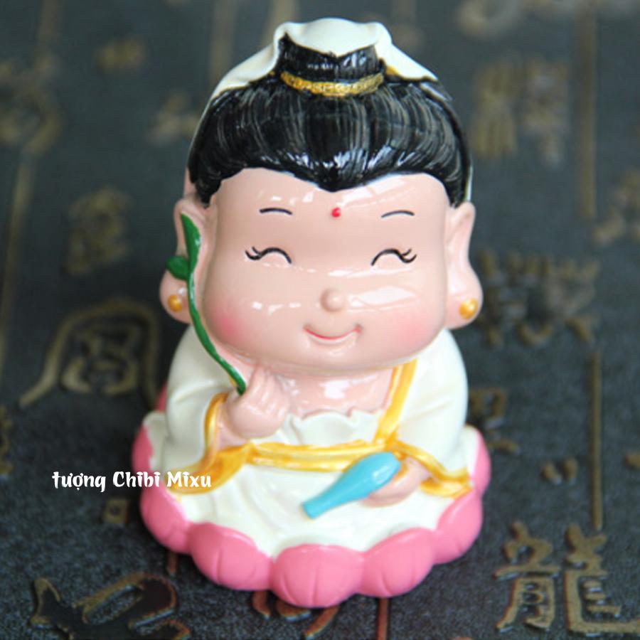 [HCM]Bộ 02 tượng chibi Phật Tổ + Quan Âm 6cm