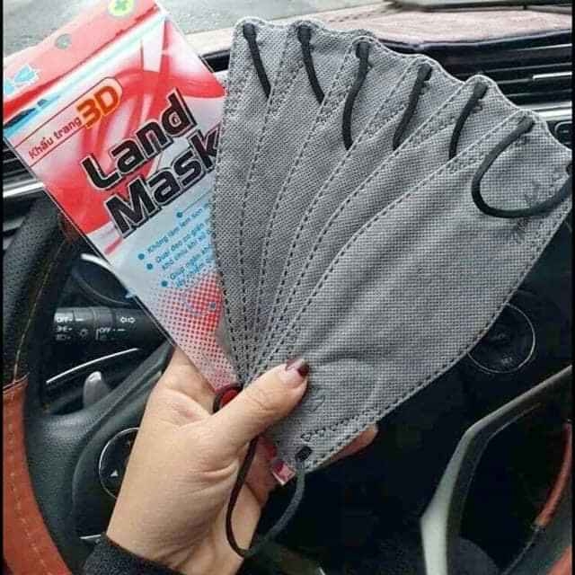 [HCM]Gói 6 cáikhẩu trang 3d mask land chống bụi vi khuẩn 4 lớp