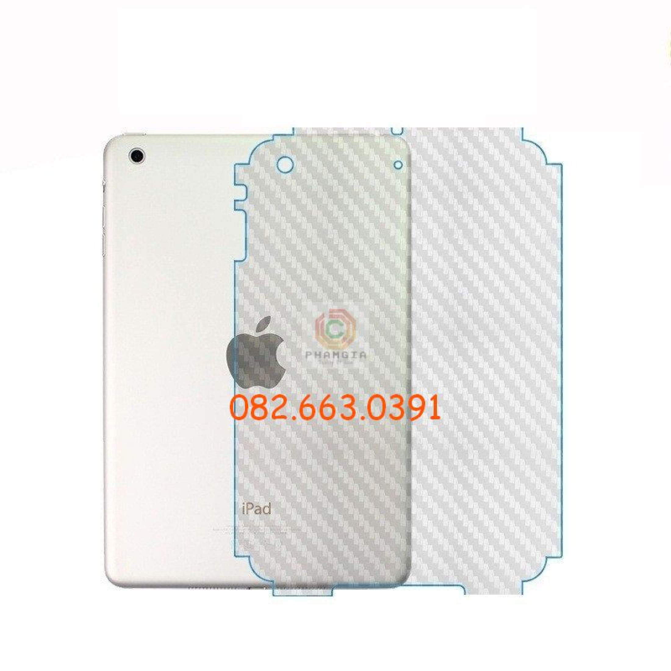 Miếng dán mặt lưng skin carbon dành cho các dòng iPad mini 2-3-4