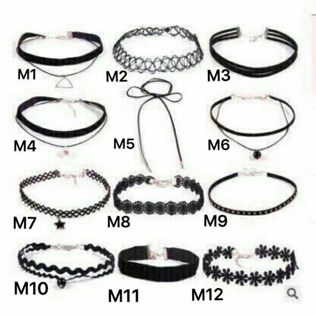 Set 12 Vòng Choker Cổ Tặng Dây Đeo