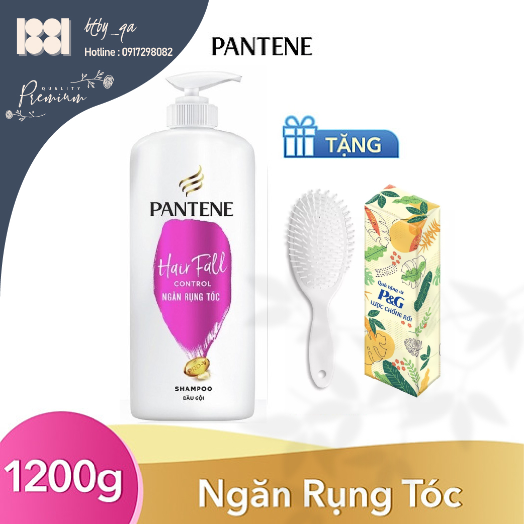 [TẶNG LƯỢC CHỐNG RỐI] Dầu Gội PANTENE Ngăn Rụng Tóc Chai 1200ML