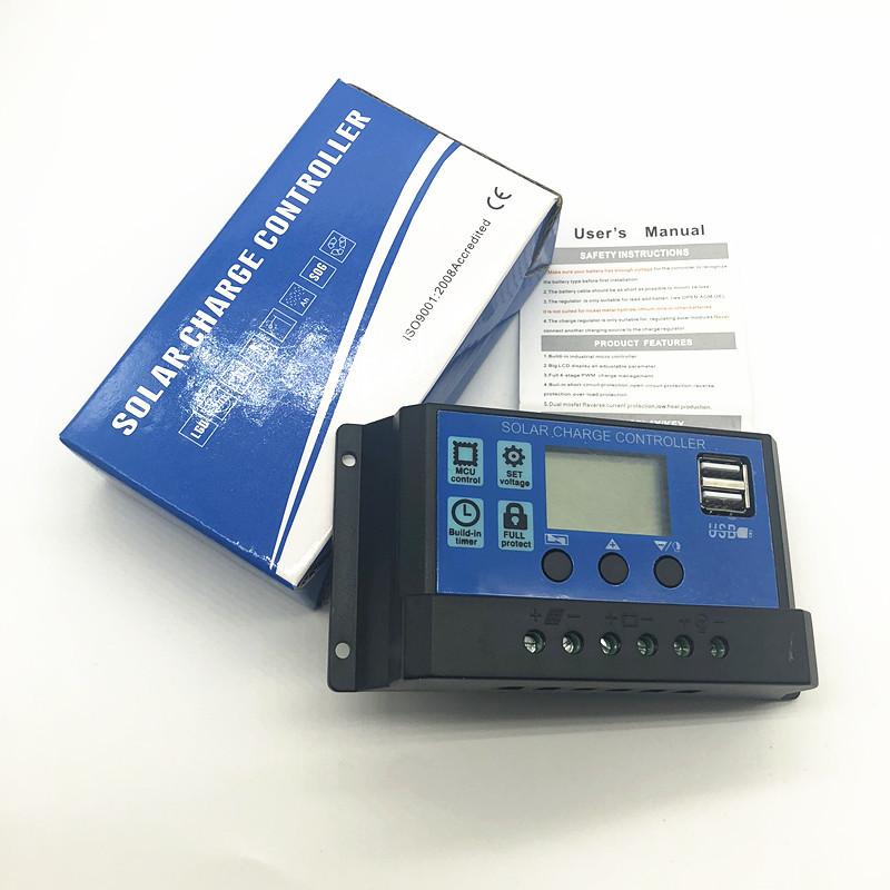 Điều khiển sạc pin năng lượng mặt trời 12V/24V-30A công suất 360W, bộ điều khiển xạc pin năng lượng mặt trời 30A, sạc pin mặt trời 12v
