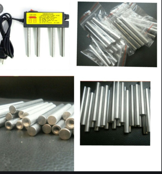 Chân cắm vào máy điện phân thử nước(4 chân,chân nhôm,chân sắt)