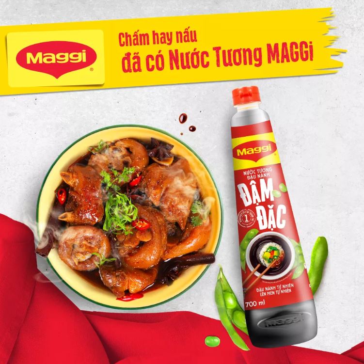 Nước Tương Đậu Nành Maggi Đậm Đặc 700ml