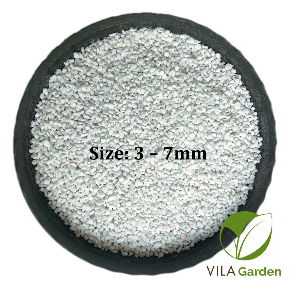 Đá perlite - đá trân châu trồng cây,thủy canh trang trí, size 3 - 7mm