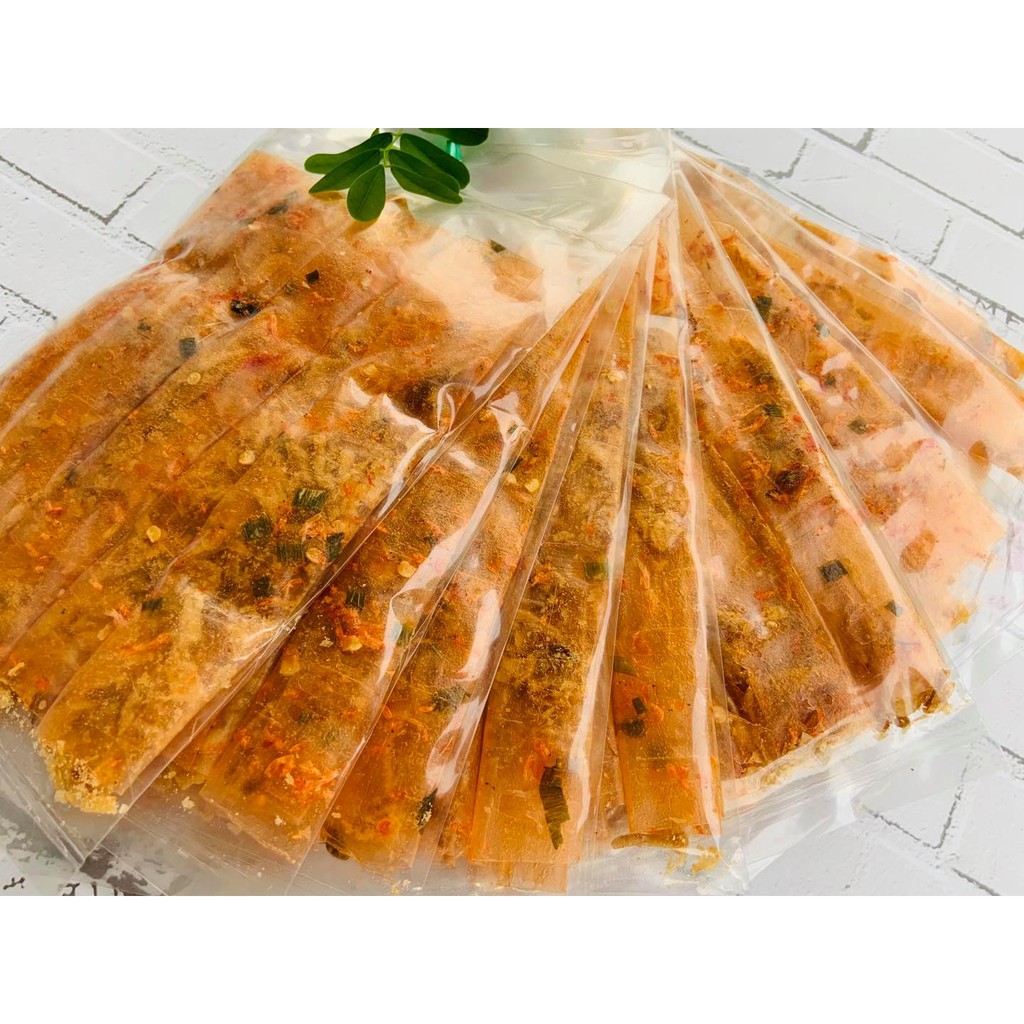 Dẻo Tôm Cuộn Hành Phi(Xâu/10Bich)