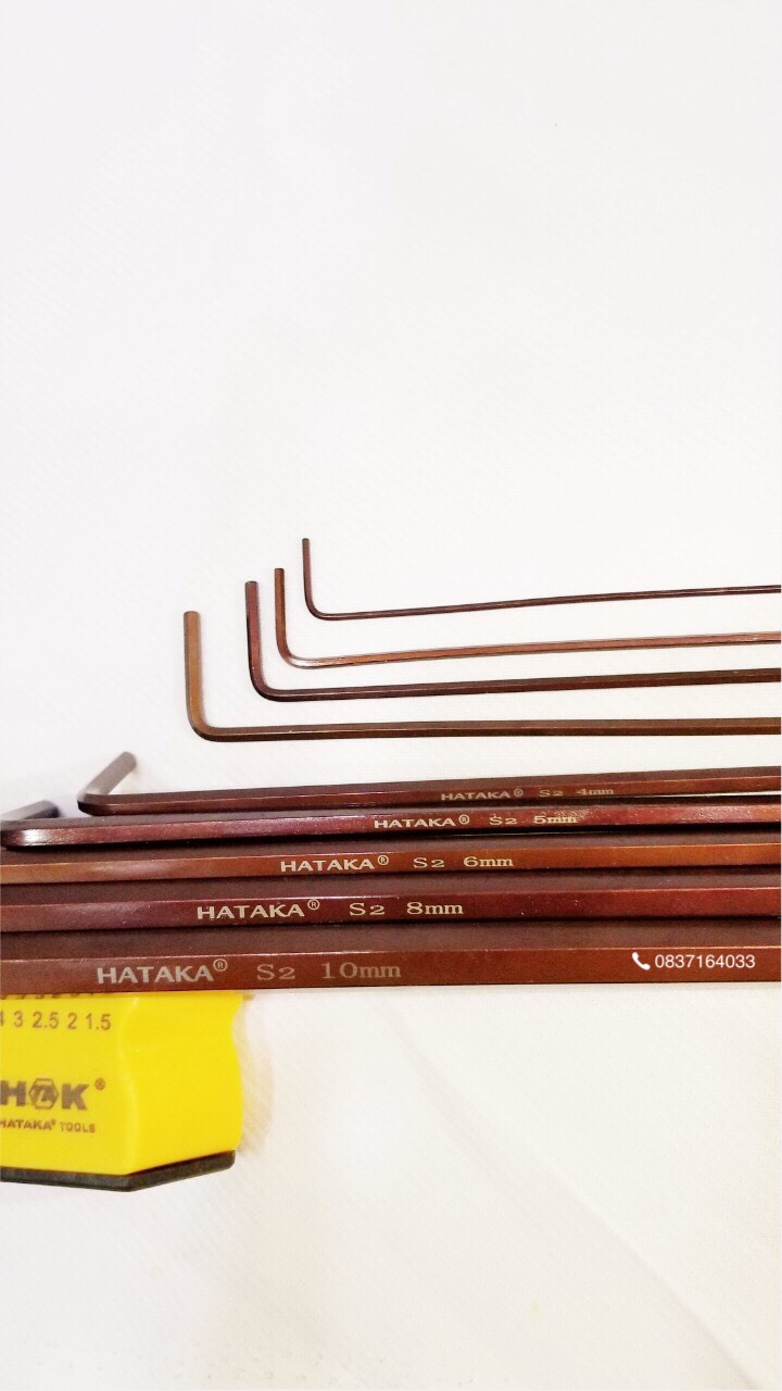 BỘ LỤC GIÁC 9 CÂY  BI dài Hataka