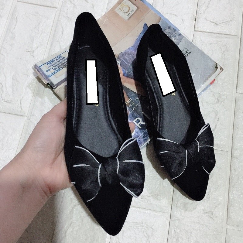 GIÀY BÚP BÊ THẤP HÌNH NƠ