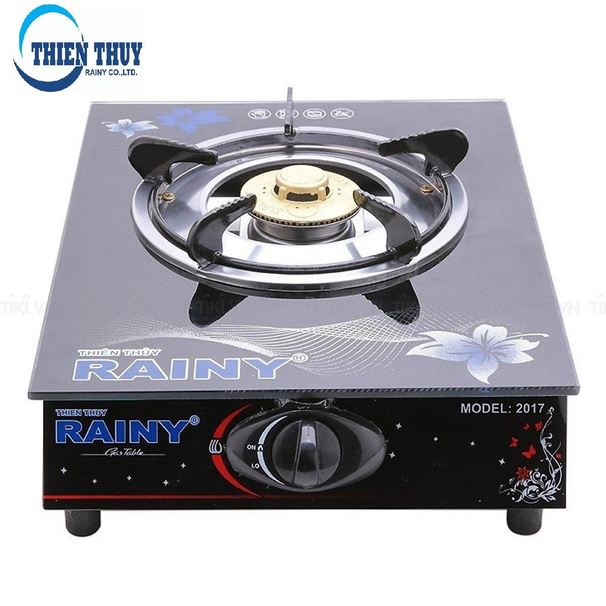 Bếp gas đơn mặt kính chén nhôm rainy - rn-109tt, hàng chính hãng rainy, chất lượng uy tín tại vinemart sg.