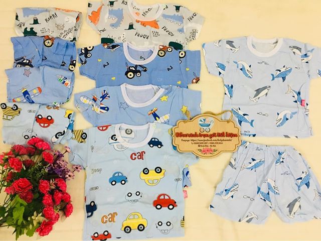Bộ lanh mùa hè cúc giữa cho bé trai gái
