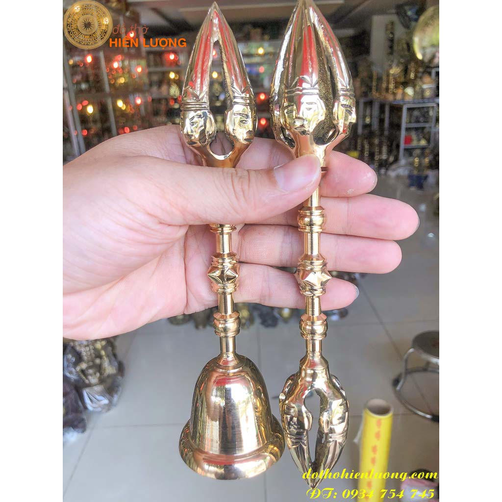 Brass charm (copper Cang Bell set) 20cm long