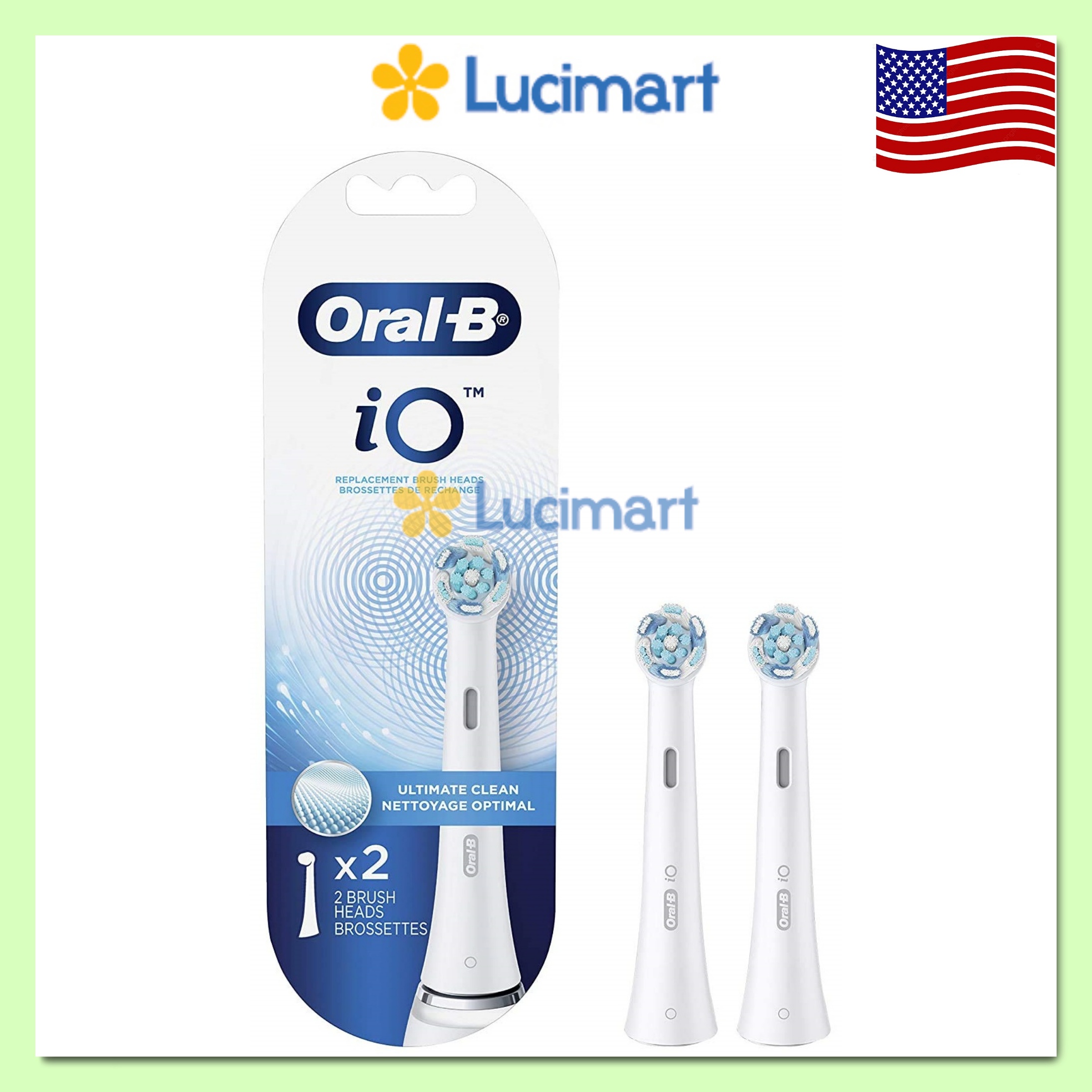 [HCM]Đầu bàn chải điện Oral-B iO Ultimate Clean [Hàng Đức]