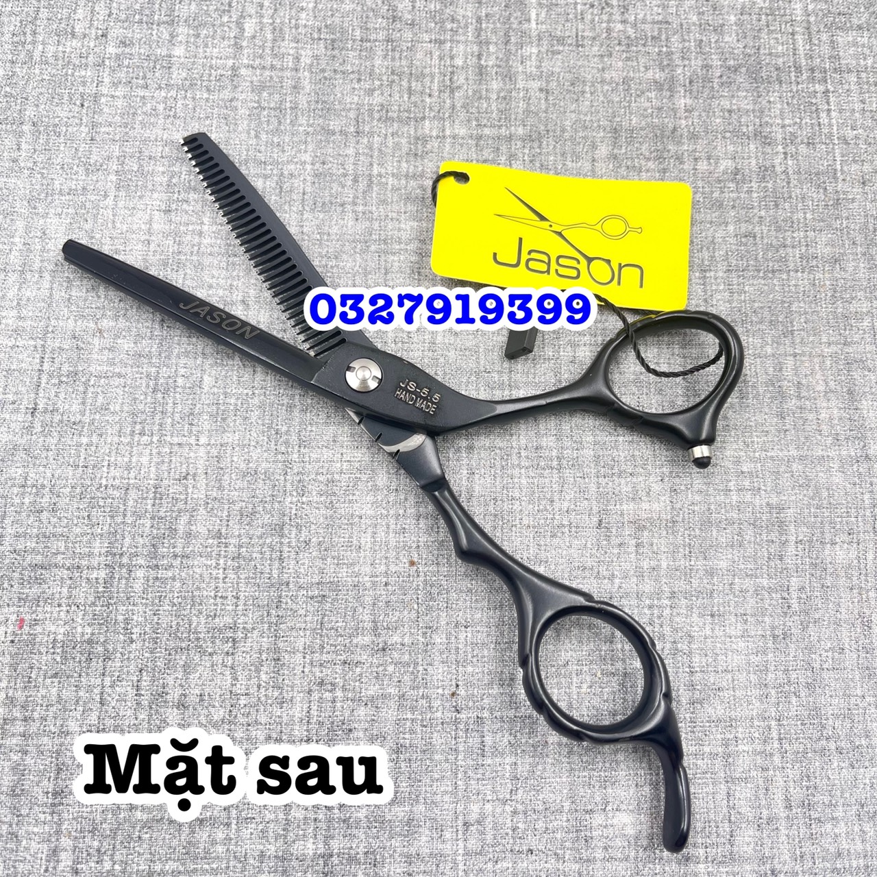Jason Kéo Tỉa Tóc Cao Cấp 5.5 In Thép Nhật S440C Độ Cứng Trên 62HRC Kèm Bao Da Chất Lượng Cao