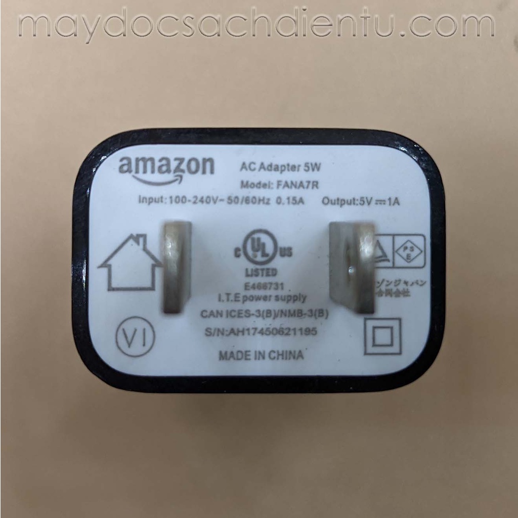 Củ sạc chính hãng 5W, 9W dành cho máy đọc sách Kindle