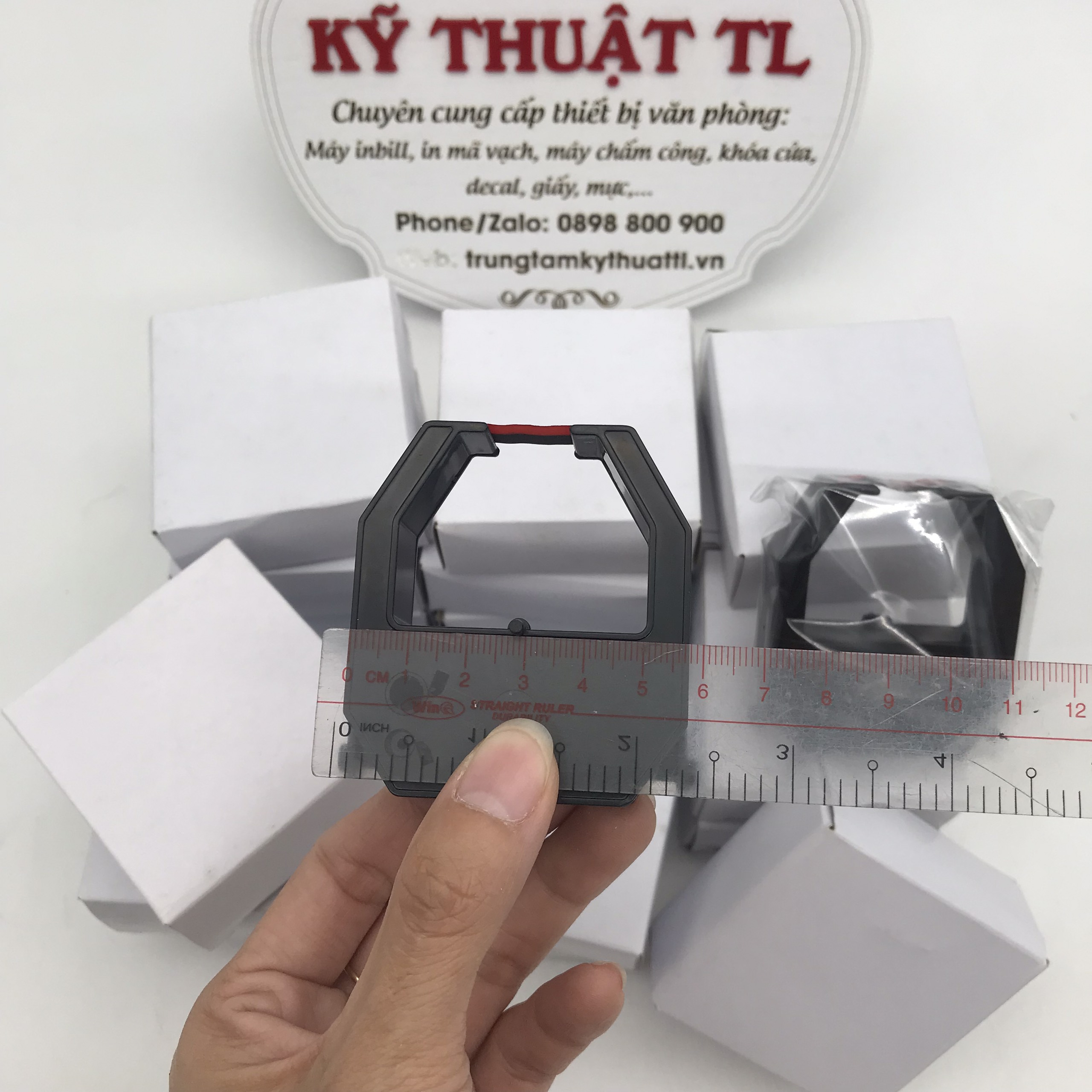 Ruy băng mực máy chấm công thẻ giấy