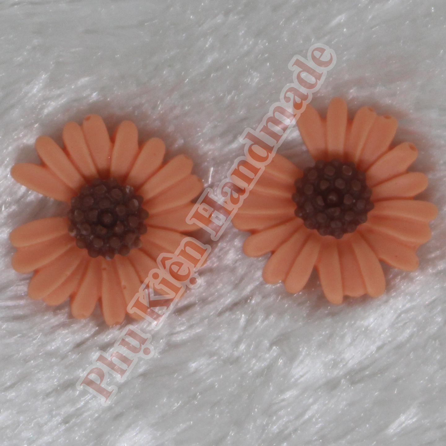 Hoa cúc nhựa 2.1cm làm đồ handmade