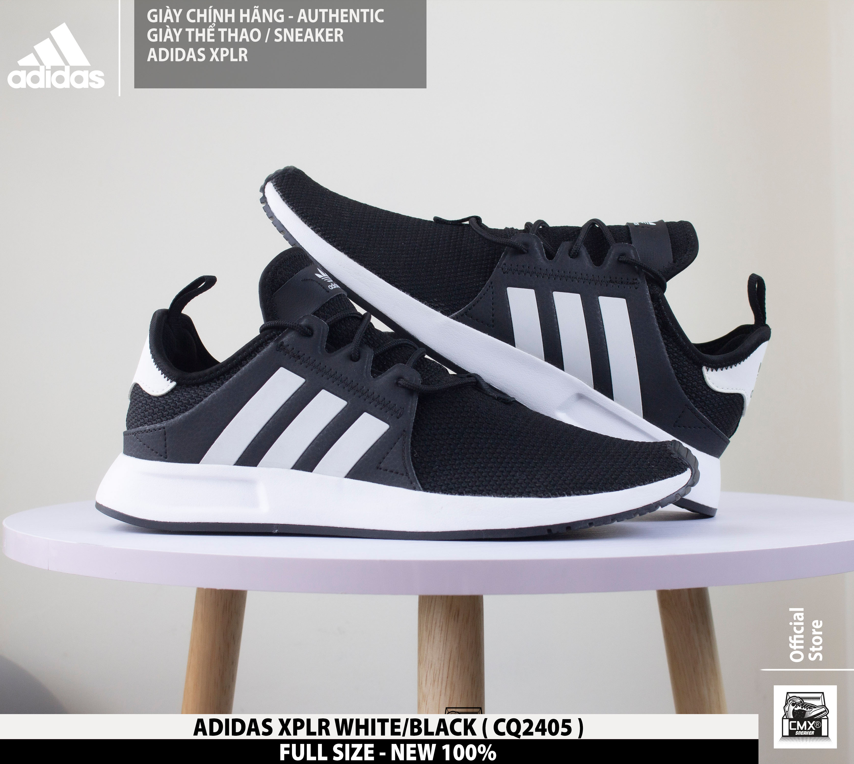 😘 [ HÀNG CHÍNH HÃNG CÓ SẴN ] Giày Adidas XPLR BLACK/WHITE & BLACK/WHITE/RED ( CQ2405 - BY9262 ) - REAL AUTHENTIC 100%