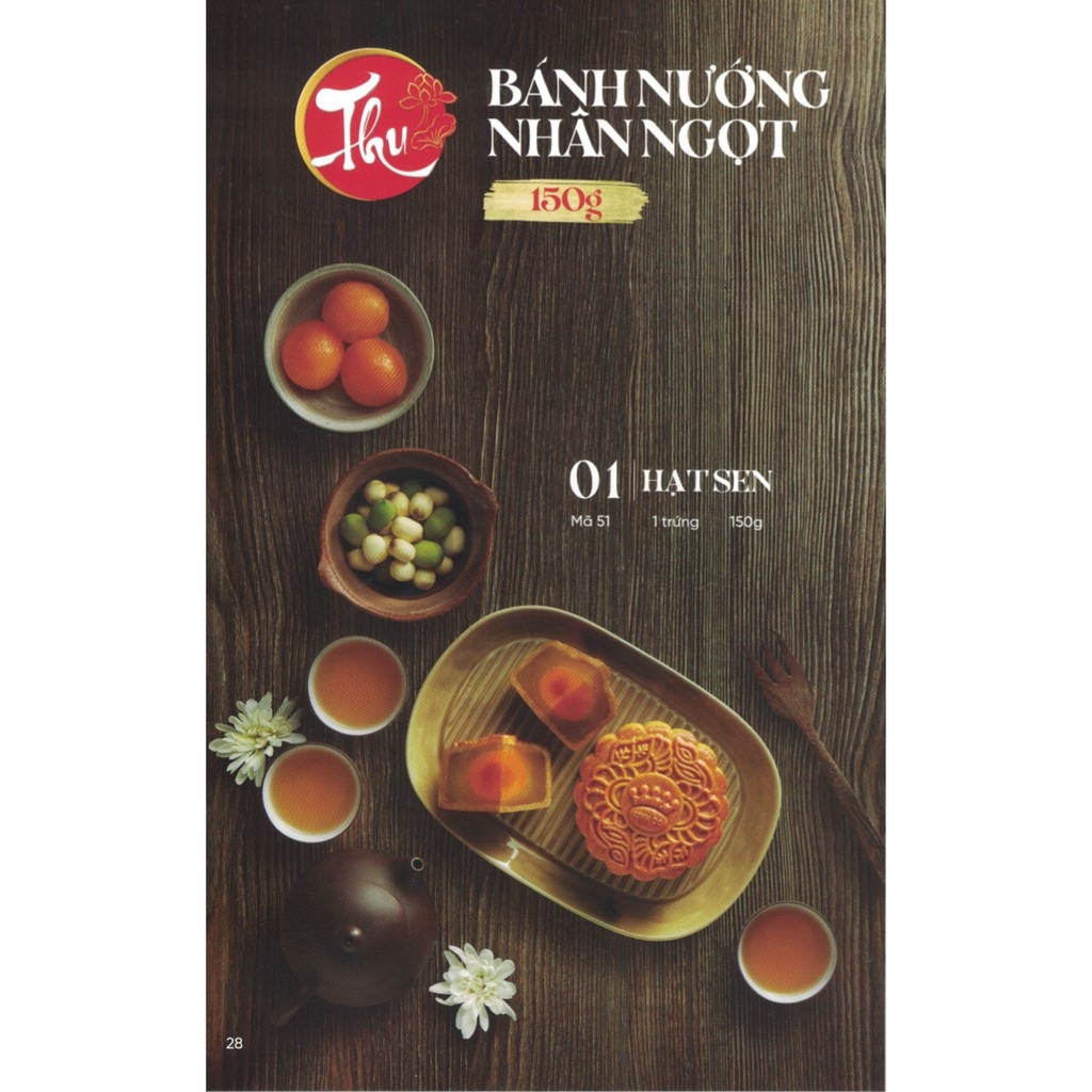 BÁNH TRUNG THU KINH ĐÔ - ĐẬU XANH 1 TRỨNG (150gr)