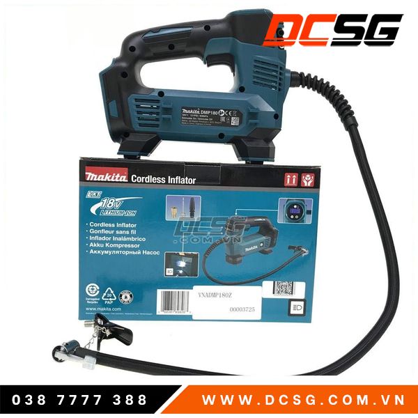 Máy bơm hơi dùng pin 18V Makita DMP180Z (không pin sạc)