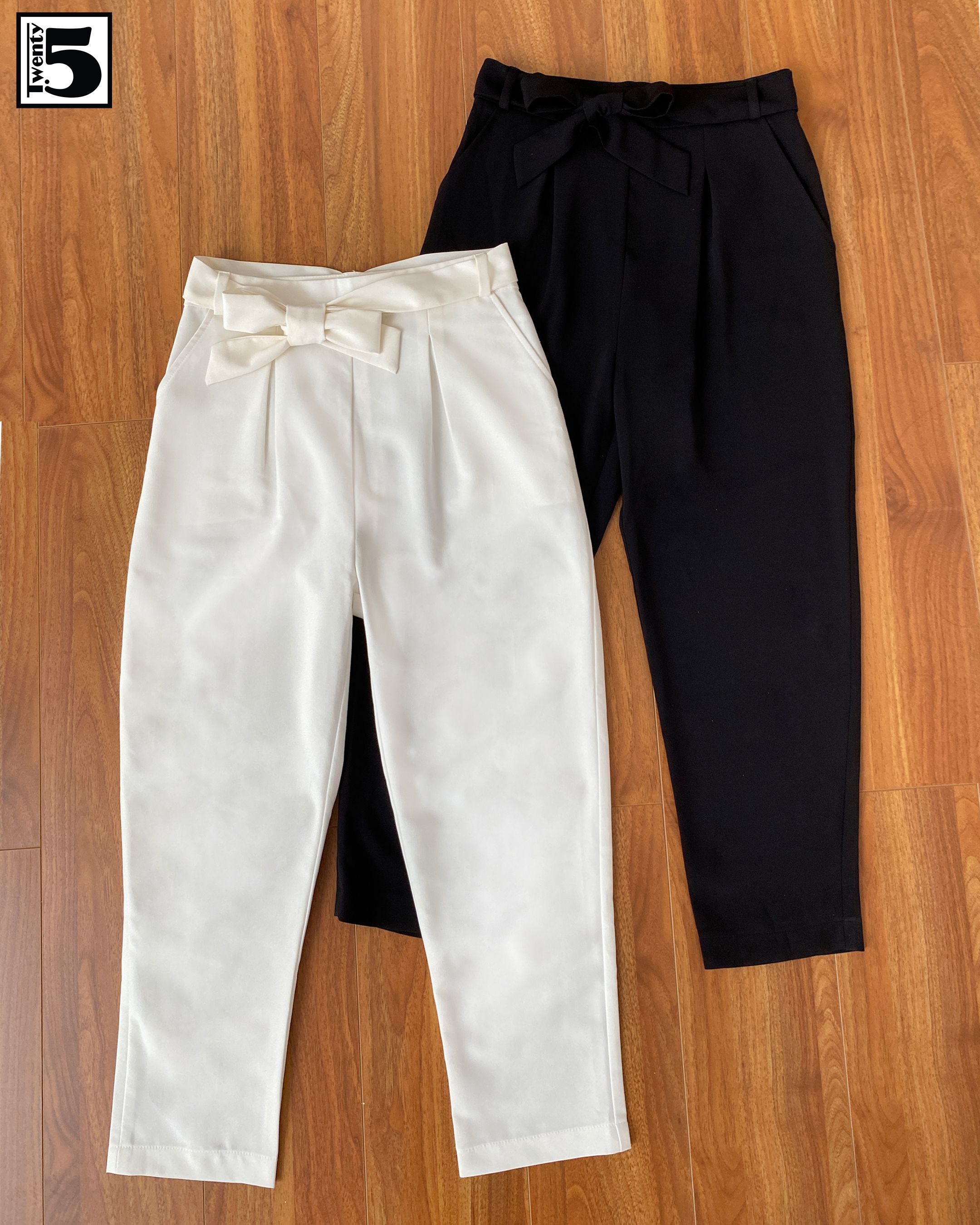 Quần baggy nữ thiết kế thắt nơ TWENTYFIVE M615