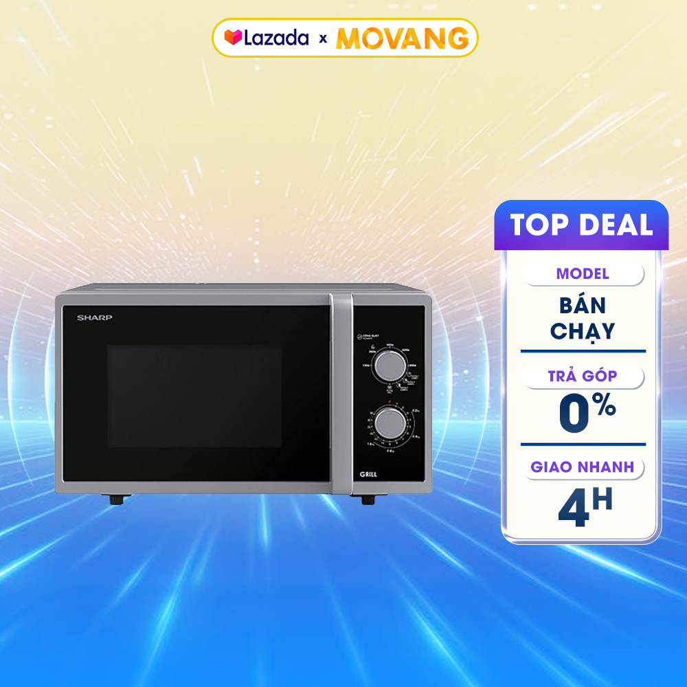 [GIAO TẠI HCM] - Lò Vi Sóng Có Nướng Sharp R-G322VN-S