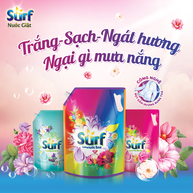 Nước Giặt Surf Túi 3.3kg