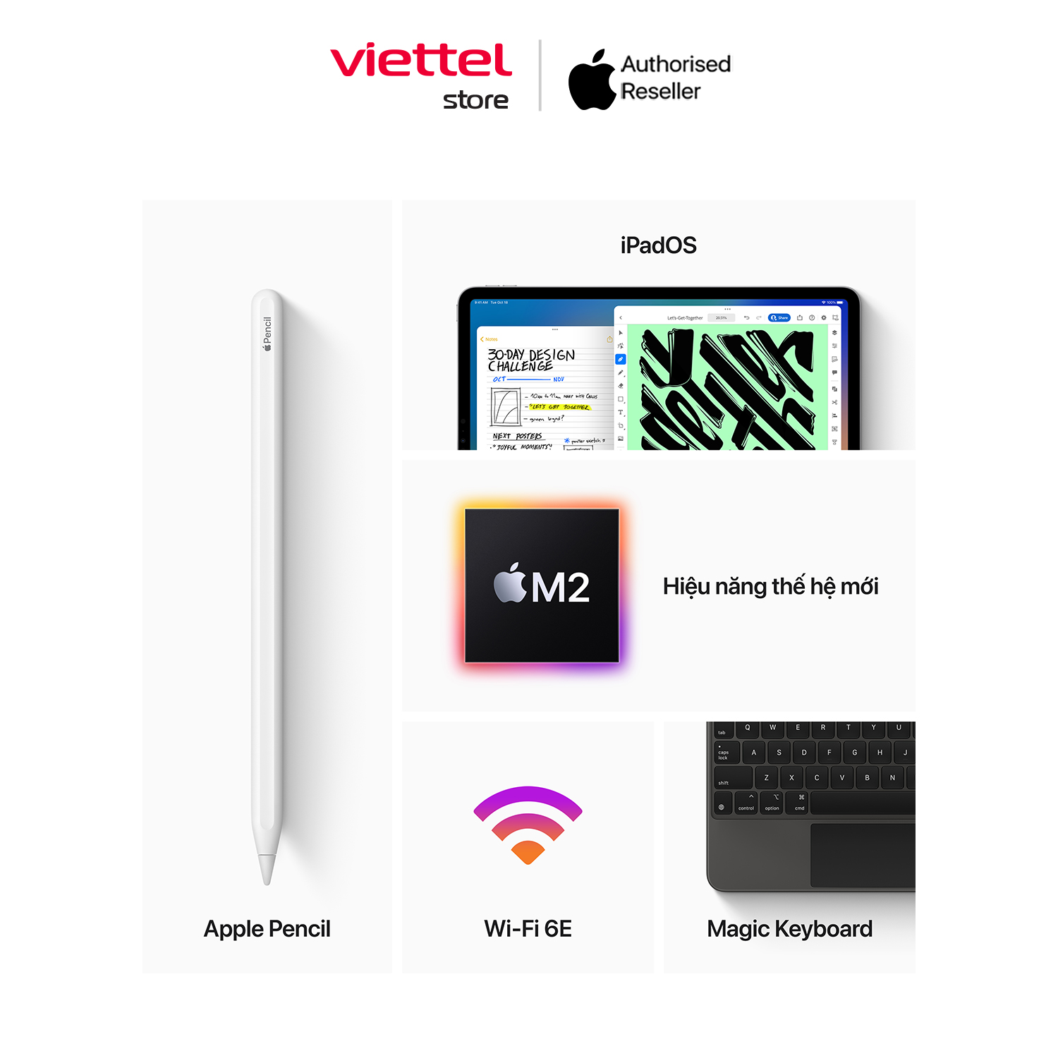 Apple iPad Pro 11 (2022) WIFI Chính hãng (ZA/A) [Viettel Store]