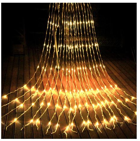 Đèn rèm mành mưa thác nước thả trang Trí 3x2m 3x3m