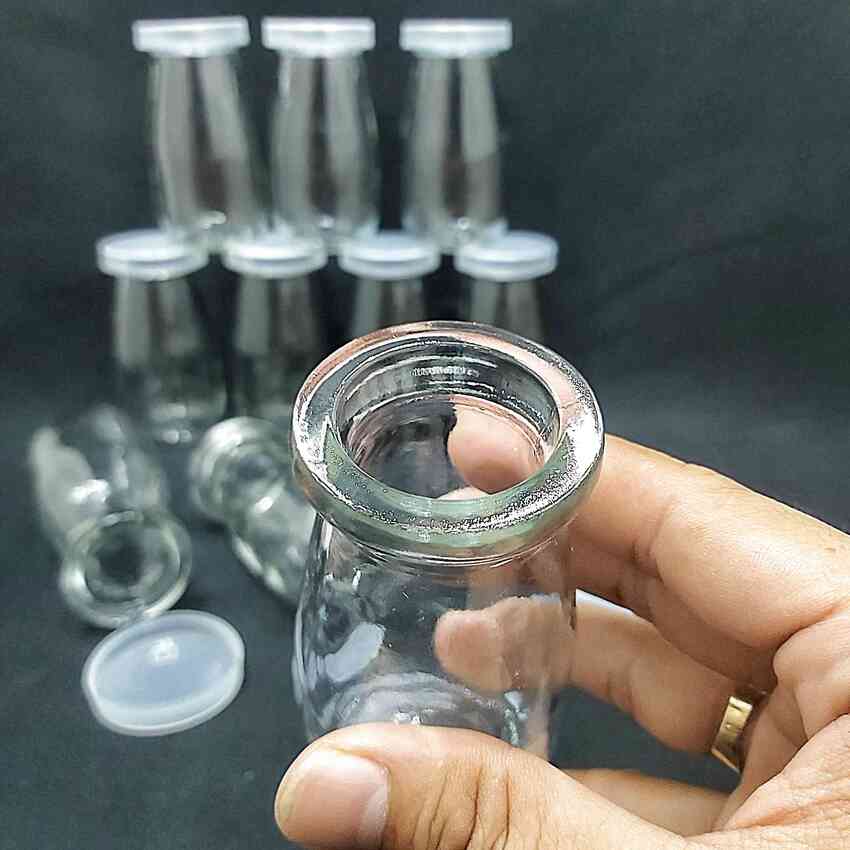 Hũ Làm Sữa Chua Thủy Tinh 100ML (combo 10 cái) trụ tròn cao nắp nhựa – Hũ Pudding 100ML - Hũ Thủy Tinh 100ML - Lọ Thủy Tinh 100ML - Lọ Đựng Sữa Chua