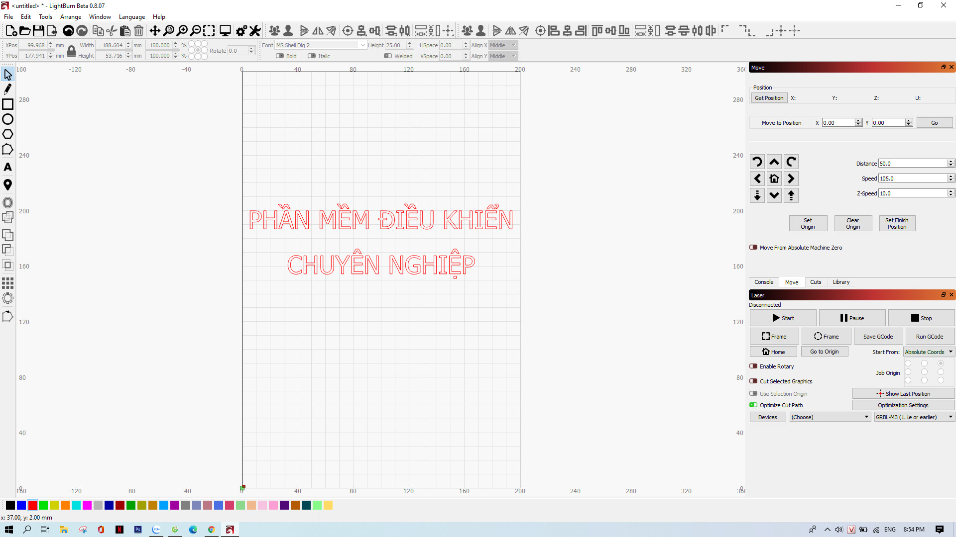 Máy khắc hình CNC lazer mini 500mw