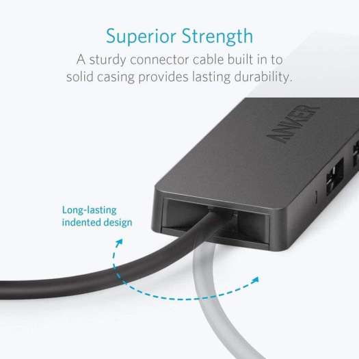 Bộ Chia Cổng USB 3.0 Anker Ultra Slim - 4 Cổng USB - A7516