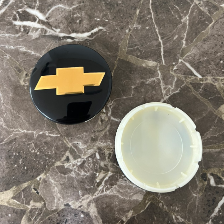 1 CHIẾC Logo chụp mâm, ốp lazang bánh xe ô tô Chevrolet đường kính 63mm mã CRZ63