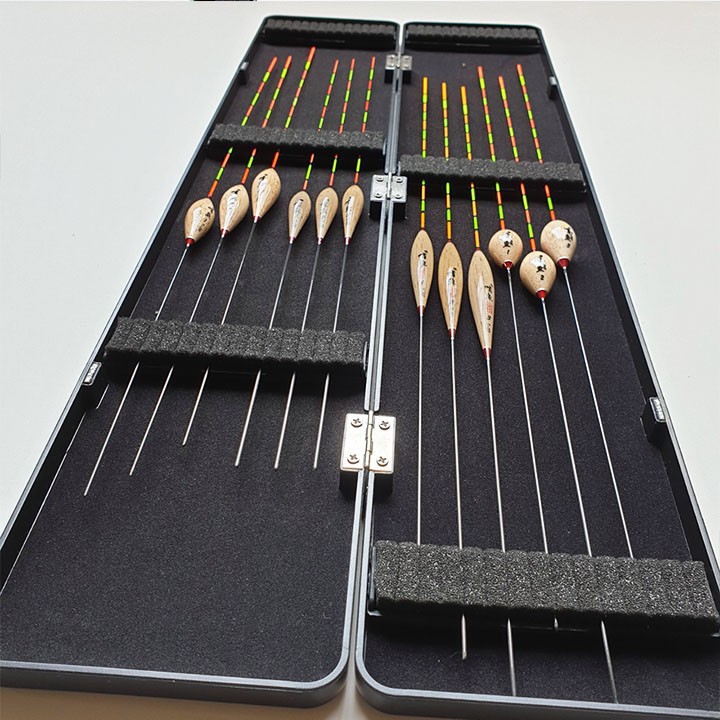 Phao câu chép, trắm, trôi - hộp 12 phao nano gỗ 09  (cam kết đổi trả trong 2 tuần đầu)