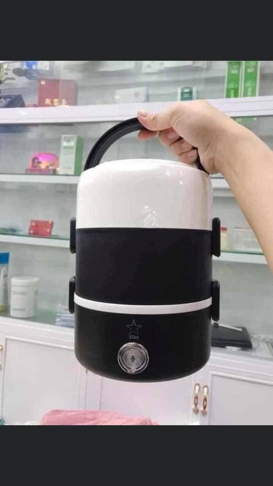 sỉ, lẻ HỘP CƠM VĂN PHÒNG CẮM ĐIỆN ( TẶNG MÓC DÍNH TƯỜNG 10K )