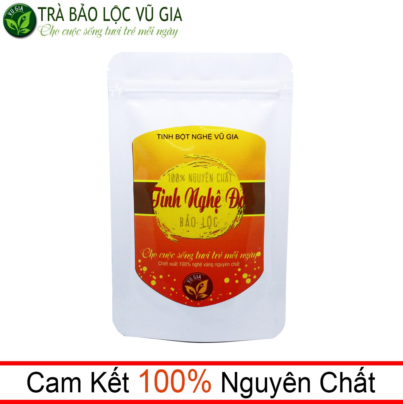 Tinh Nghê Đỏ Nguyên Chất Vũ Gia (100g/túi) - Hỗ trợ dạ dày, tiêu hóa, gan, ngăn ngừa ung thư - Đã được kiểm nghiệm y tế