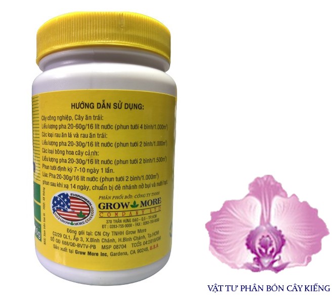 Phân Bón Grow More NPK 30-10-10+TE - #393A# 100g