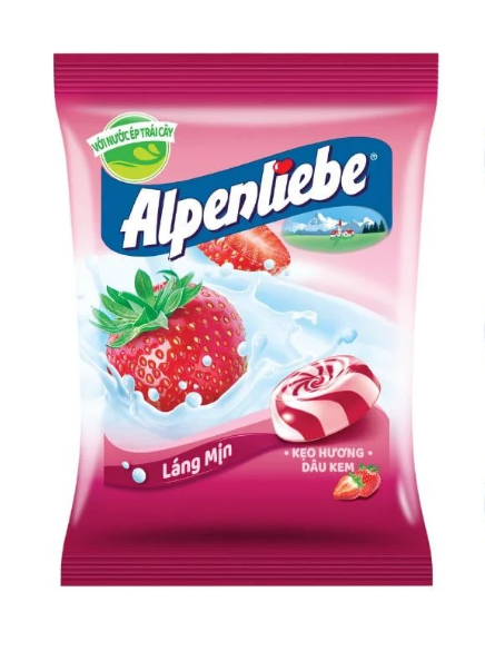 Kẹo Hương Dâu Kem Alpenliebe (Gói 115.5g)