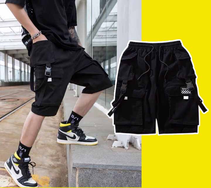 [HÌNH THẬT GIẢM CÒN 99K] quần short kaki túi hộp khóa khuyên nam nữ quần sọt nam quần kaki đen quần nữ quần lững S0