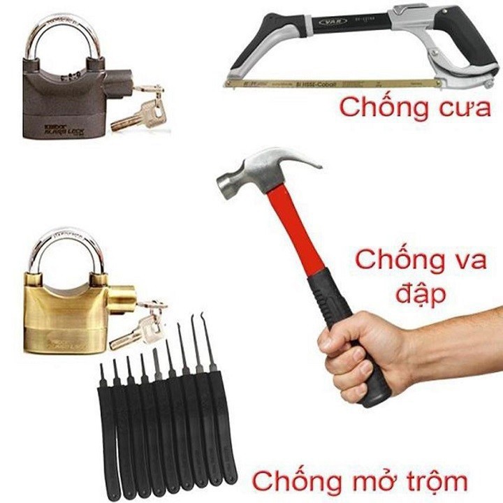Khoá chống trộm có chuông báo động