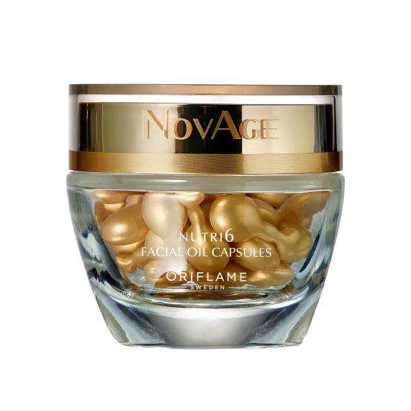 NovAge_Nutri6 Facial Oil Capsules Viên dầu dưỡng da sâu vùng mặt và cổ