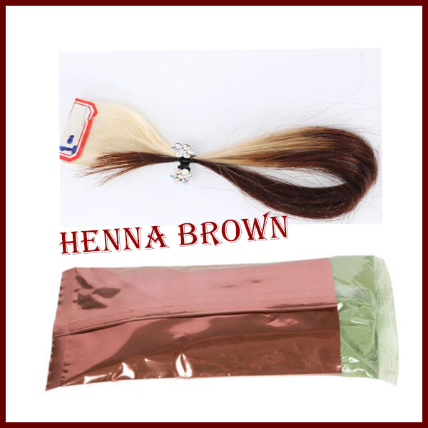 Bột henna phủ bạc, nhuộm tóc nâu đỏ 100g