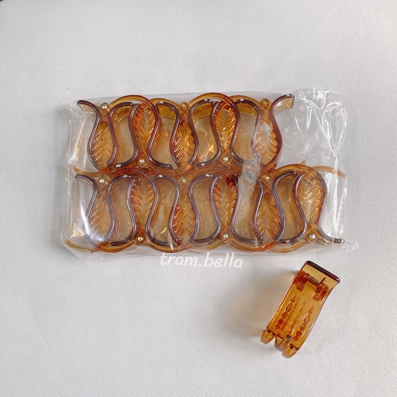 Sỉ vỉ 12 kẹp tóc 3 răng nhiều màu